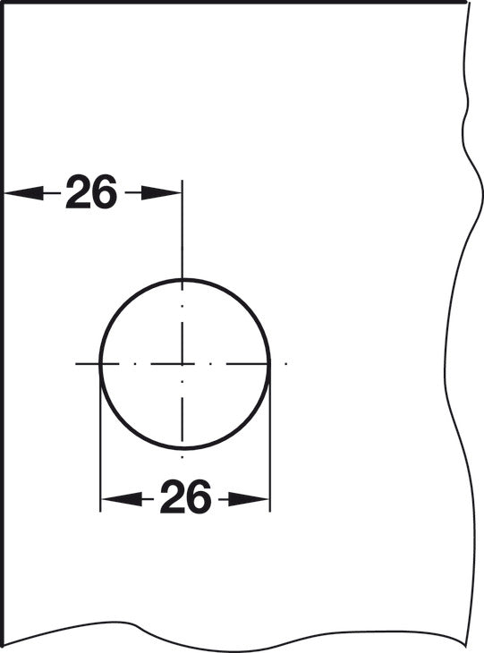 Glass Door Lock, Vertical Installation