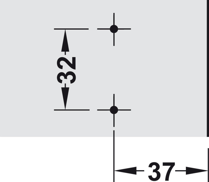 Mounting Plate, for Clip-On Hinges