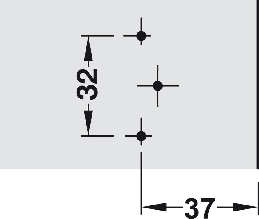 Clip Mounting Plate, Clip-on, For screw fixing with chipboard screws
