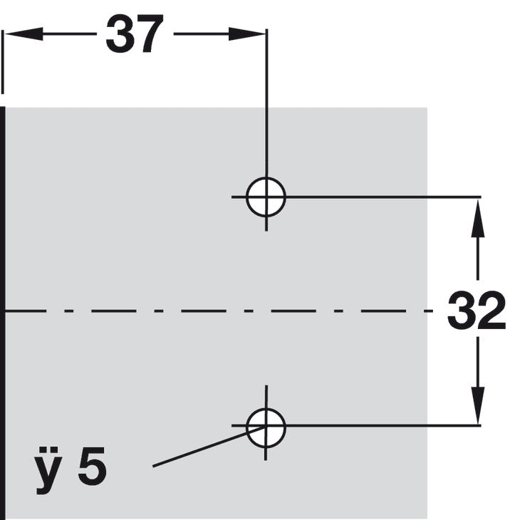 Mounting Plate, Cruciform Cam Adjusting, Pre-Mounted Euro Screw Fixing, for Grass Click On System Hinges, Nexis