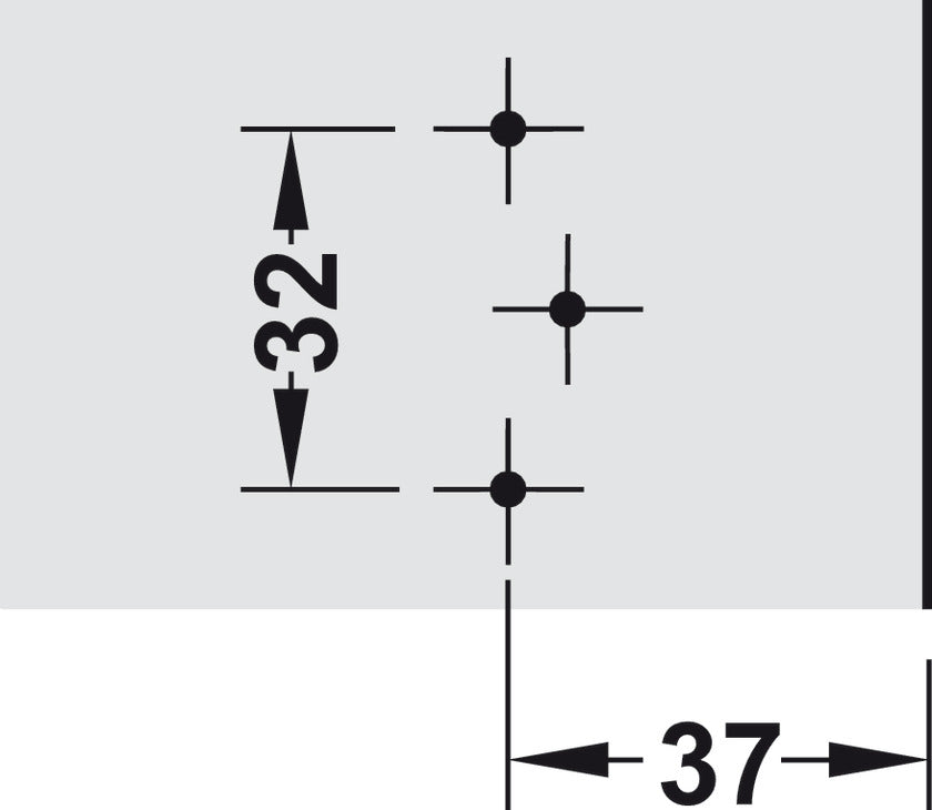 Clip Mounting Plate, Clip-on, For screw fixing with chipboard screws