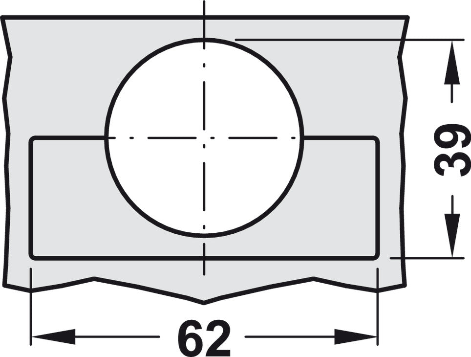 Concealed Hinge, Grass Tiomos 160°, full overlay mounting
