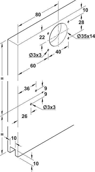 Sliding Door Hardware, Hawa Clipo 26 H IF, set