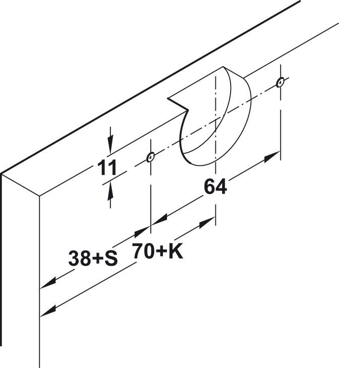 Sliding Door Hardware, Hawa Clipo 16 H Mixslide, set