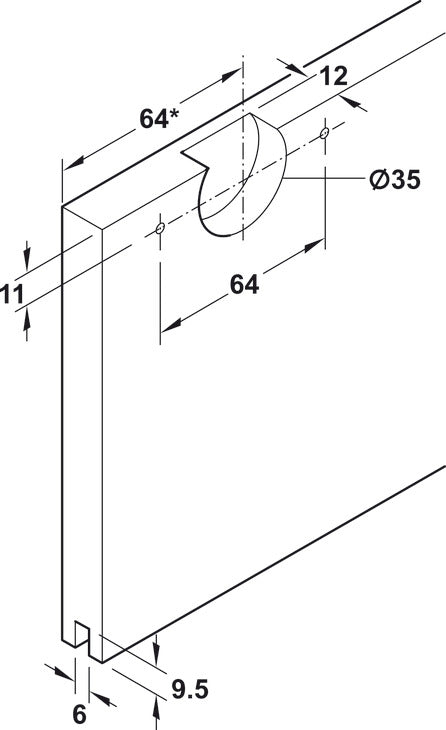 Sliding Door Hardware, Slido F-Line21 40C, set