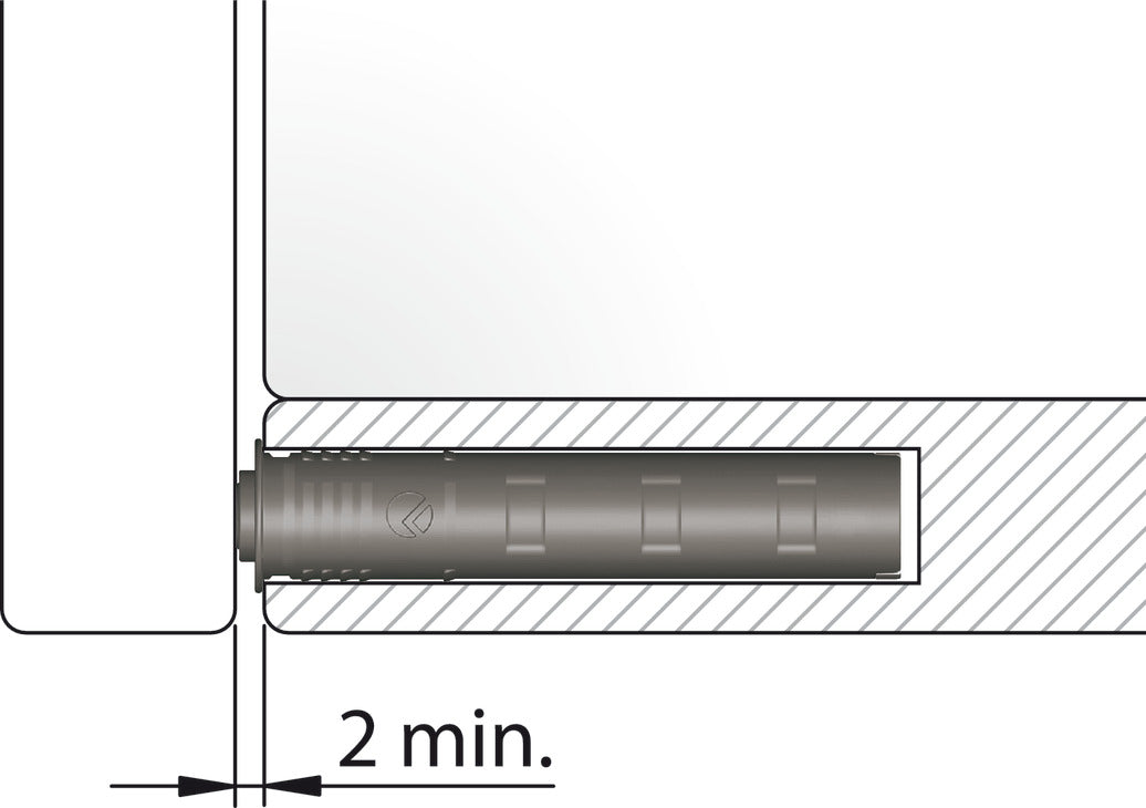 Mounting Plate, K Push Tech Concealed, Long