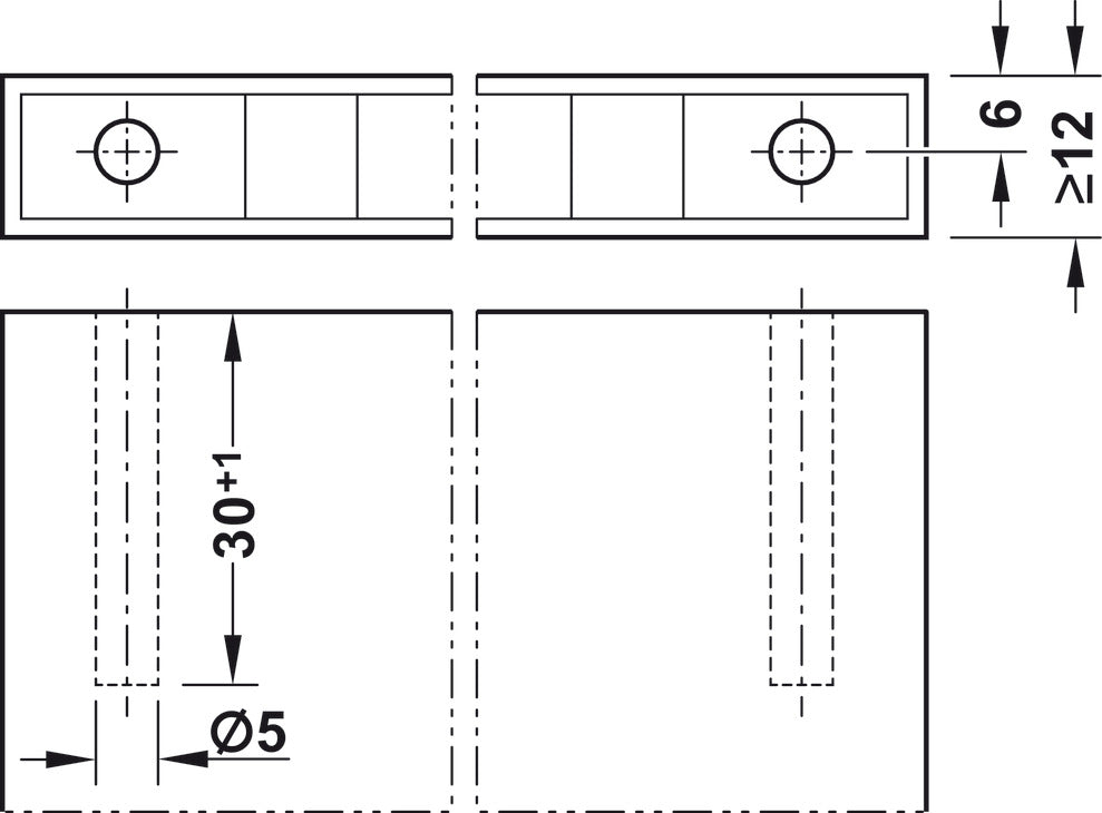 Claw connector, HÃ¤fele Ixconnect CC 8/5/30, Zinc alloy