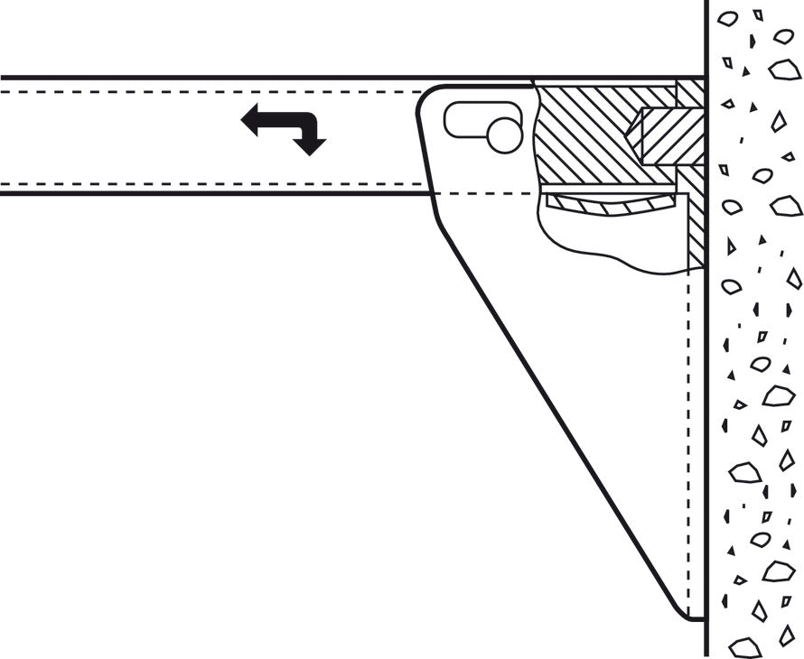 Folding Table Bracket, Tikla, Medium-Duty, Steel