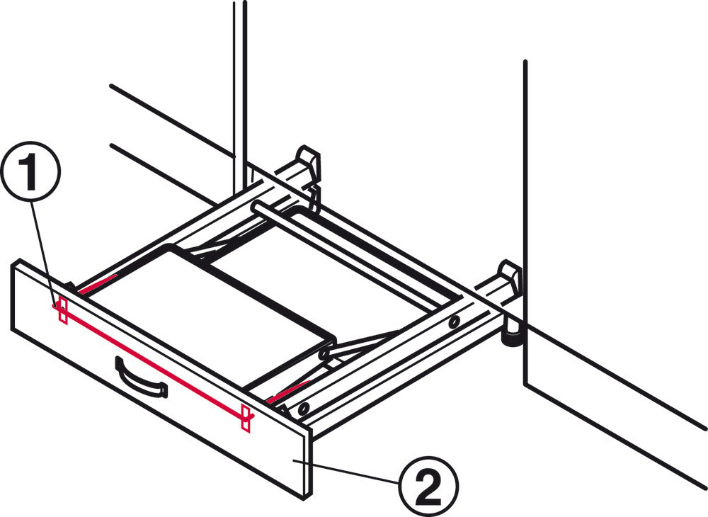 Toekick Bracket, For Hailo Stepfix Step Stool