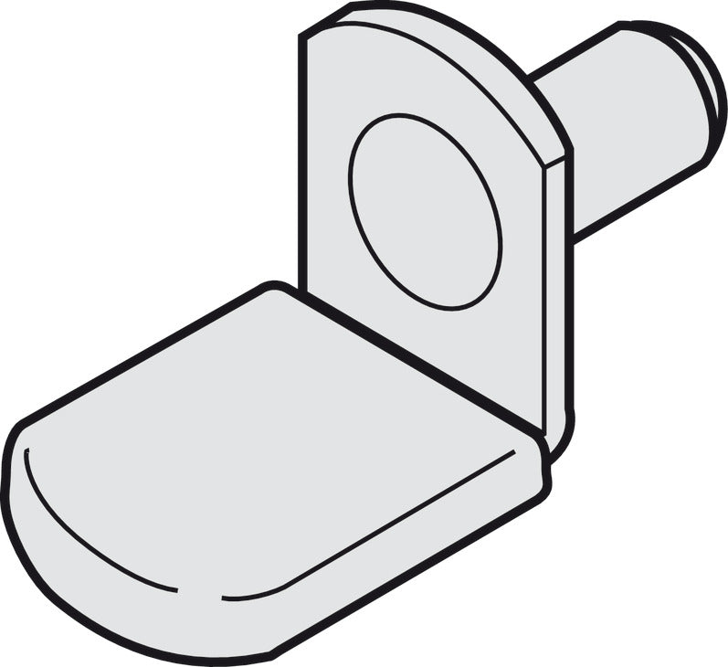 Metal Shelf Supports, Ø1/4", with Protective Cover for Glass Shelves