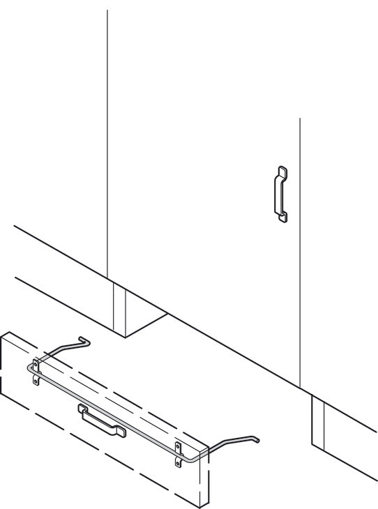Toekick Bracket, For Hailo Stepfix Step Stool