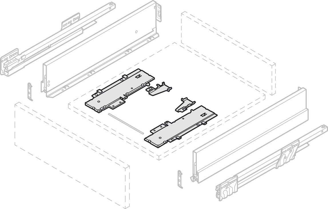 Eject unit, Tipmatic Soft-Close for Grass Nova Pro drawer side runner systems