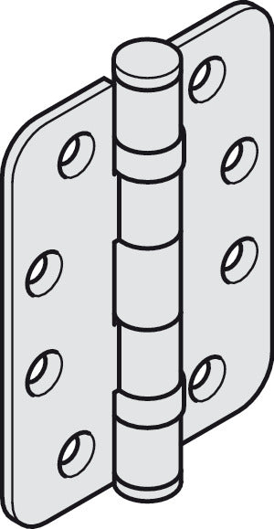 Butt Hinge, Startec, Stainless Steel, 4" x 3"