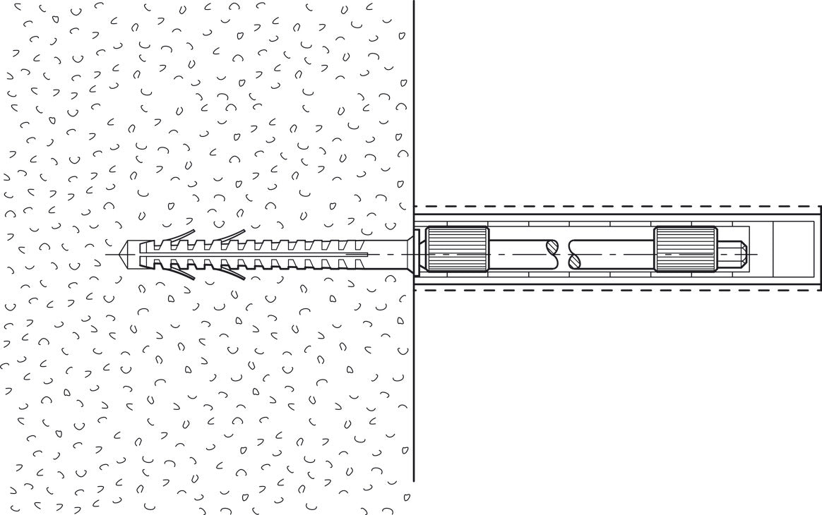 Shelf Support, 12 mm, Press-Fit Type