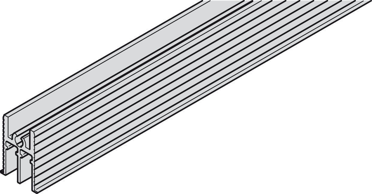 Double Guide Track, in Door at Bottom 21 x 30 mm (WxH)