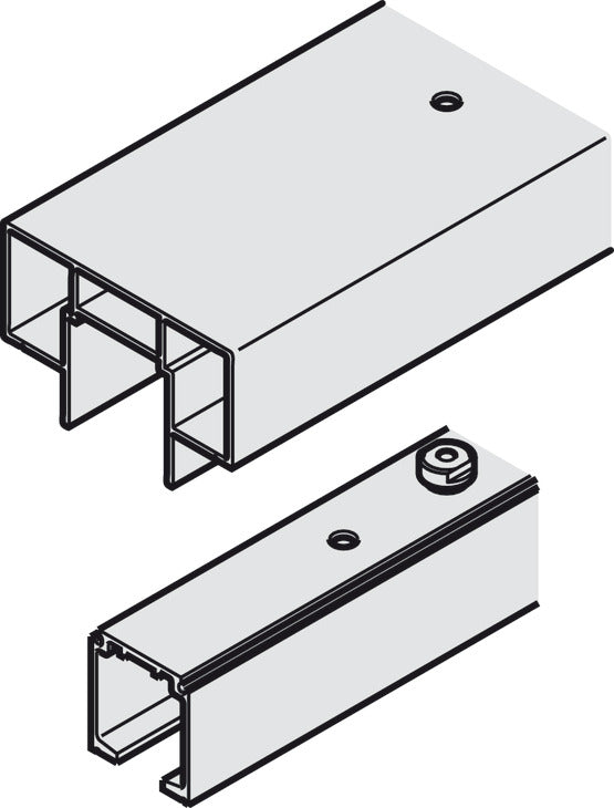 Track set, for Slido D-Line11 pocket door solution