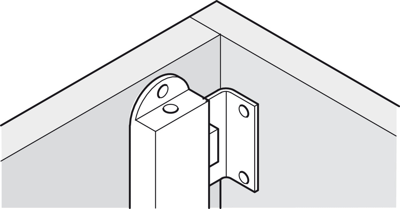 Strike Plate, 57 x 13 mm
