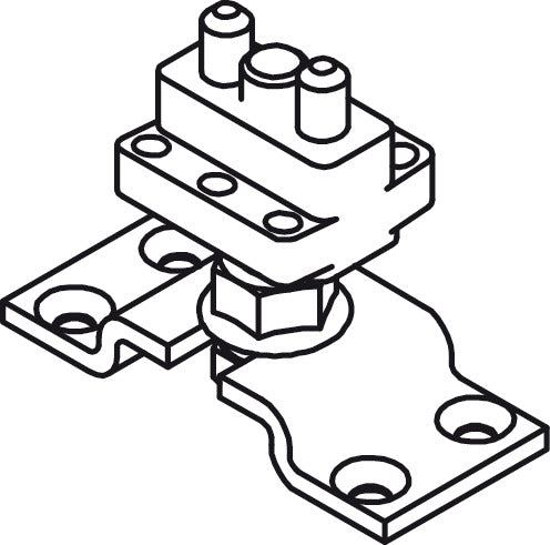 Upper Pivot with Suspension Plate, Slido Classic Bifold 30