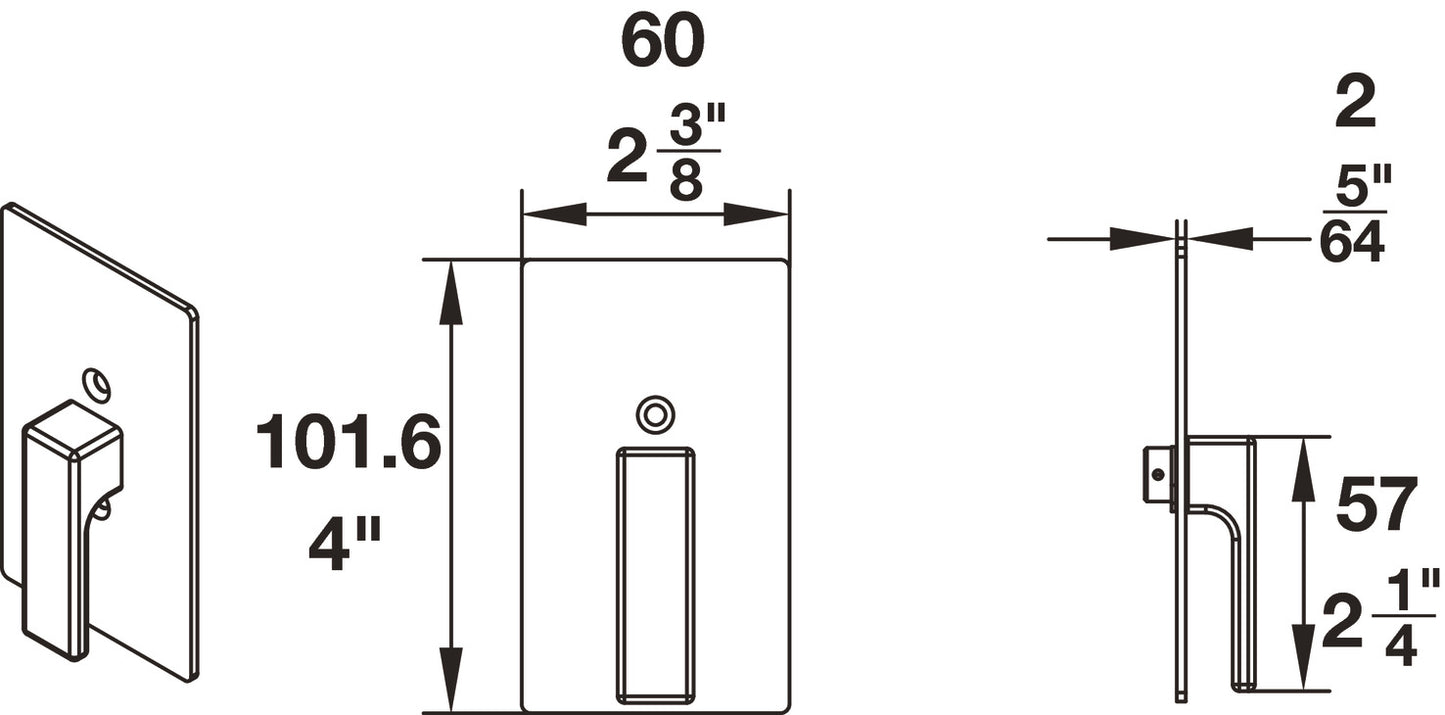 BL100 Privacy Lock, for Sliding Barn Door