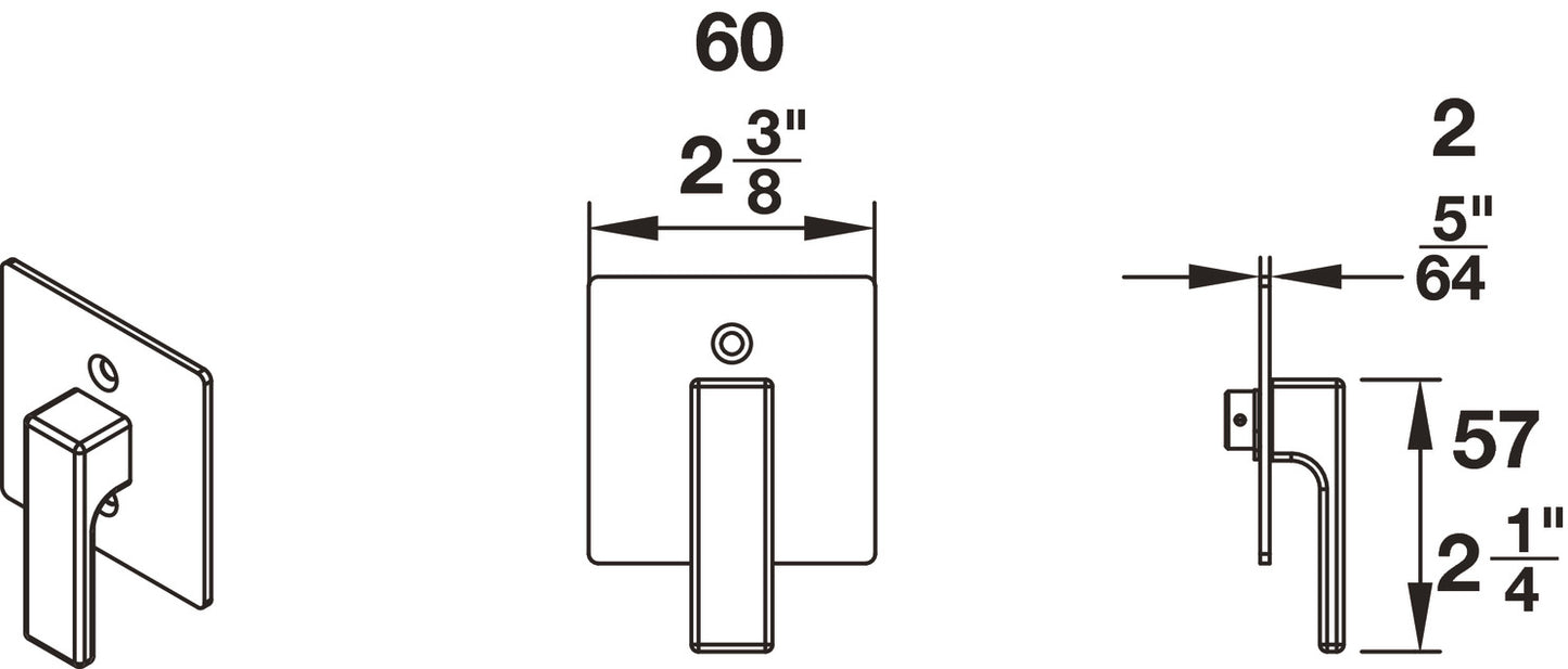 BL100 Privacy Lock, for Sliding Barn Door