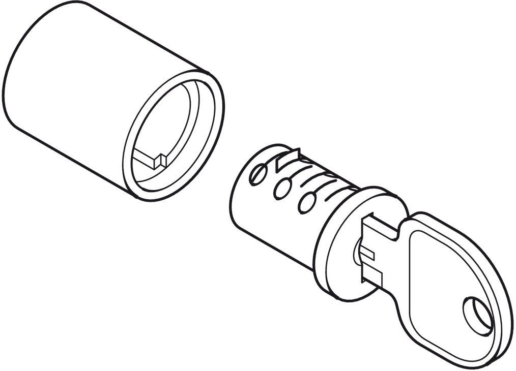 Spring Bolt Rim Lock, 25 mm (1") Backset