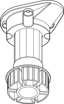 Mounting Socket, Screw-Mounted
