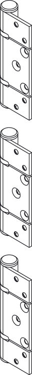 Non-Mortise Offset Hinge Set for Inward Opening