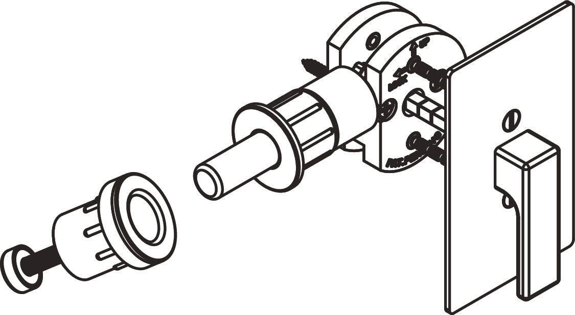 BL100 Privacy Lock, for Sliding Barn Door