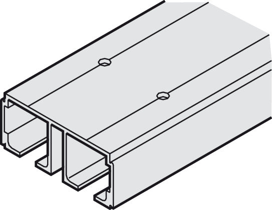 Dual Running Track, Aluminum, Anodized