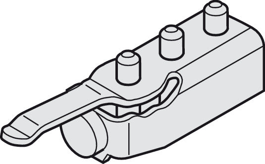 Track Stopper, with adjustable retention spring