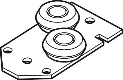 Sliding Door Hardware, Slido R-Aluflex 80W, set