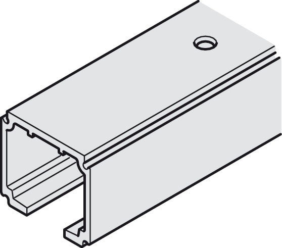 Single Running Track, Pre-drilled, W x H: 31 x 33 mm
