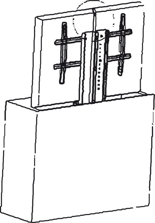 Motorized TV Lift, for Large TV Panels