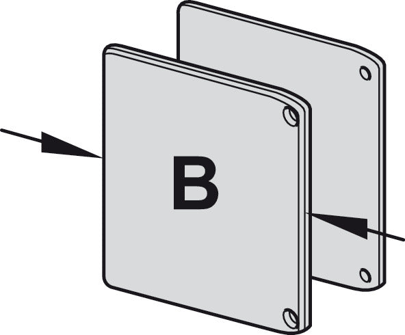 End Cap Set, For Clip-On Fascia Cover