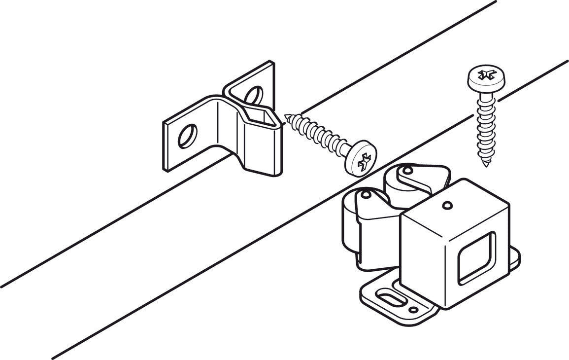 Double Roller Catch, Low Back
