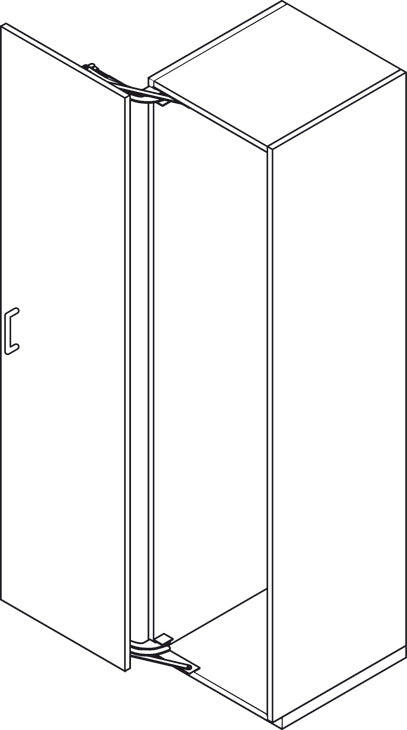 Lateral Opening Door System, Set, FAD-20 (44 lbs door weight)