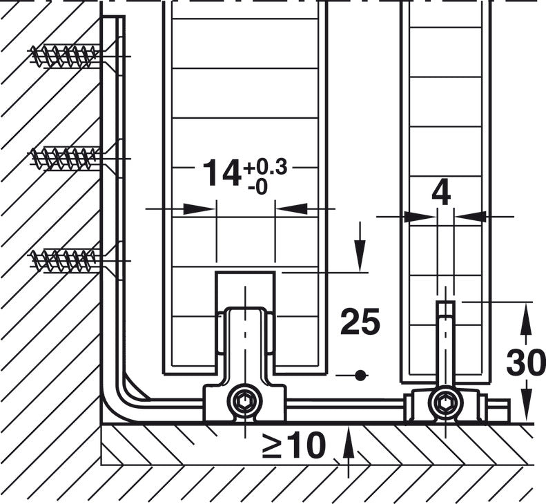 Floor Guide, Double Element