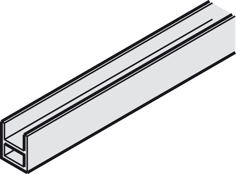 Fixed Glass Fixing Profile, For Wall or Floor