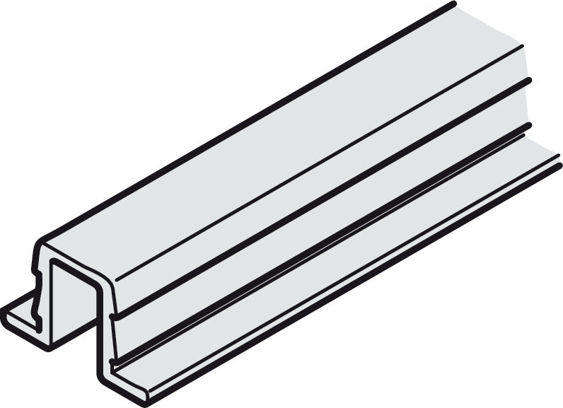 Running and Guide Track, Aluminum, HÃ¤fele Slido Classic 30 VF
