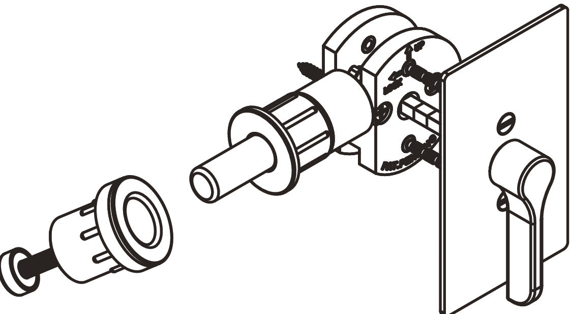 BL100 Privacy Lock, for Sliding Barn Door