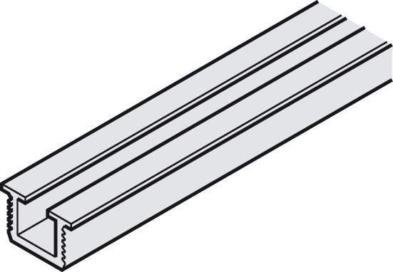 Lower Running Track, Single, Recessed, 13 x 8 (33/64" x 5/16")