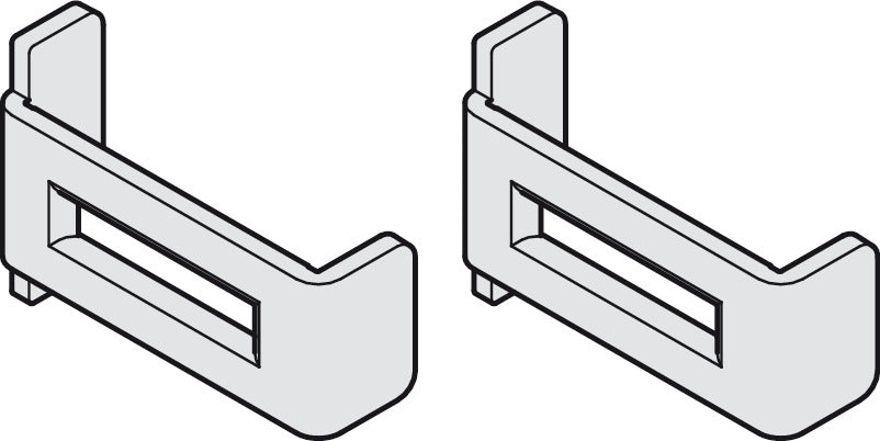 Safety clip set, For wooden and aluminum panels, prevents the track from being bent apart