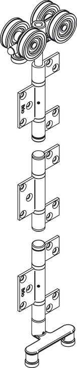 Non-Mortise Intermediate Hanger Set, INTERMED HANGER SET NON-MORT SS