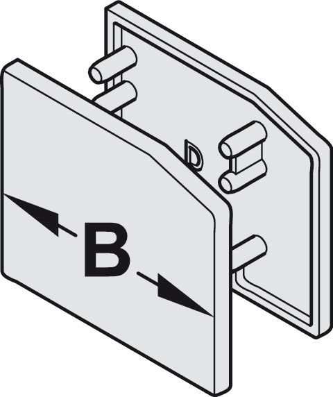 End cap set, for running track