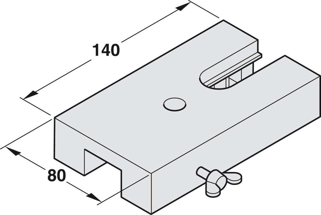 Drilling and Mortise Jig, For Aluminum Frame Profiles