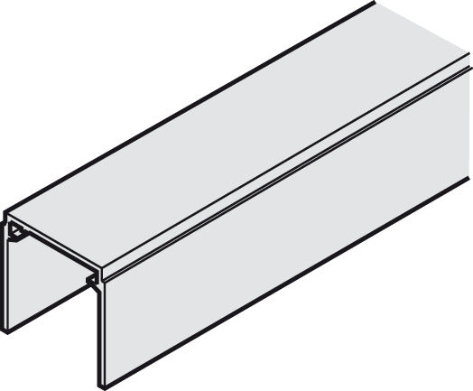 Upper Guide Channel, Single, 40 x 40 (1 9/16" x 1 9/16")