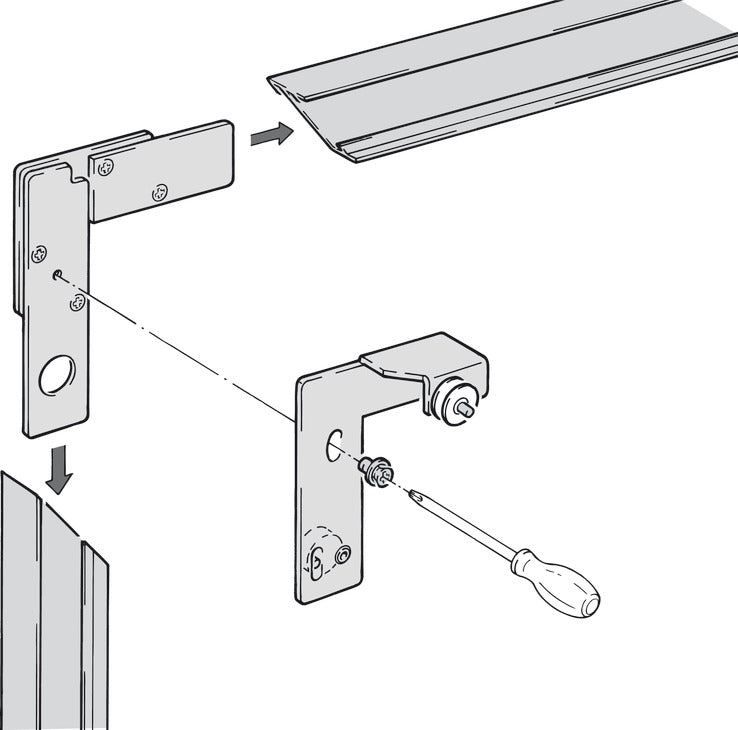 Sliding Door Hardware, Hawa Regal A 25 GR VF, set