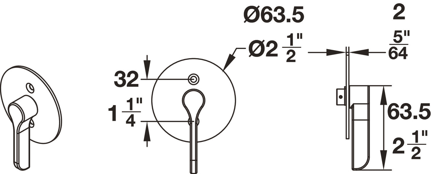 BL100 Privacy Lock, for Sliding Barn Door