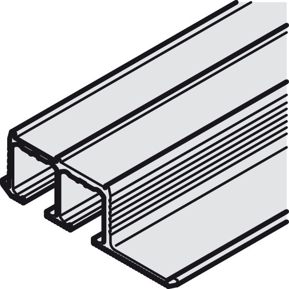 Double Top Track, Top, for screw fixing