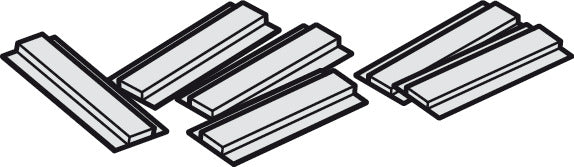 Gliders, Self-adhesive